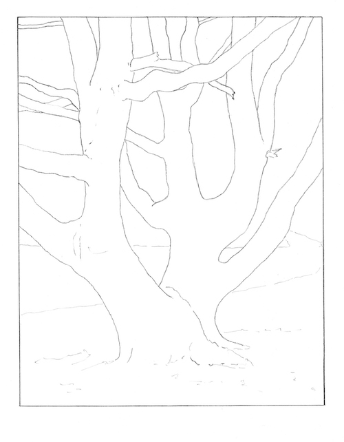 how-to-draw-an-oak-tree-in-the-snow-step-01